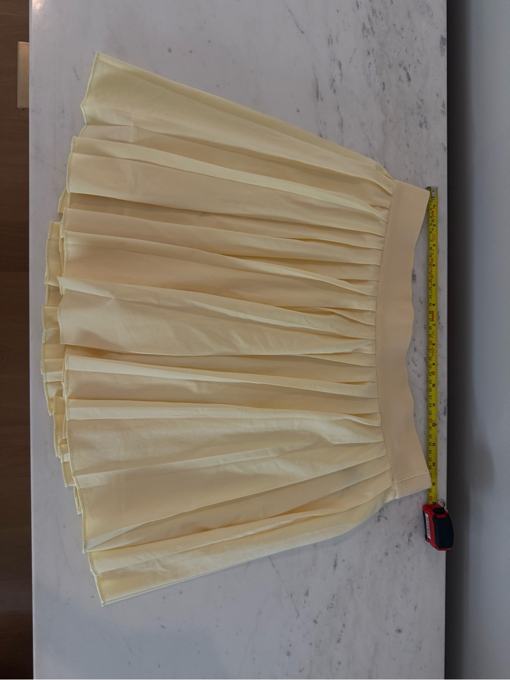 TNA Butter Yellow Pleated Skort